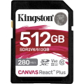 Kingston SDXC Canvas React Plus V60 512 GB