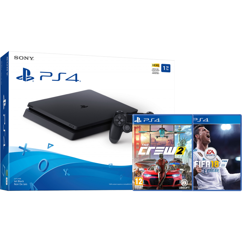 ZAP - Sony PlayStation Slim The Crew 2 & Fifa 18